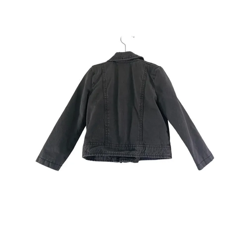 GYMBOREE Girl’s Gray Moto Jacket / Size: XS-4